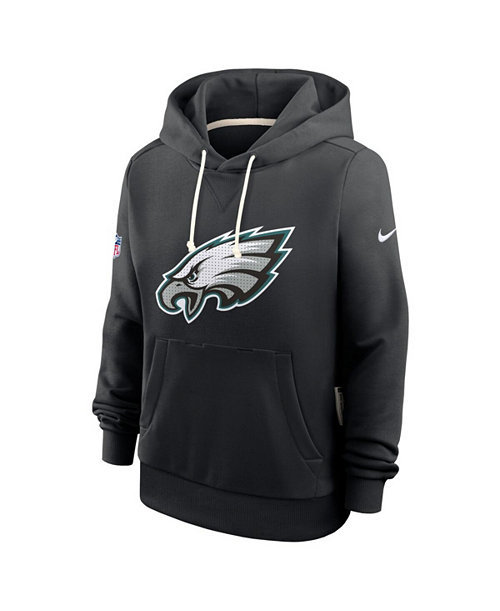 Women's Black Philadelphia Eagles Sideline Standard Issue Initial Home Dri-FIT Hoodie