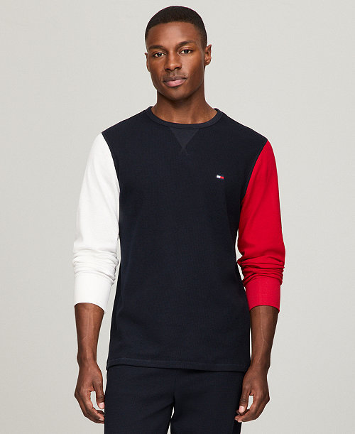 Men's Thermal Logo Long-Sleeve Pajama Shirt