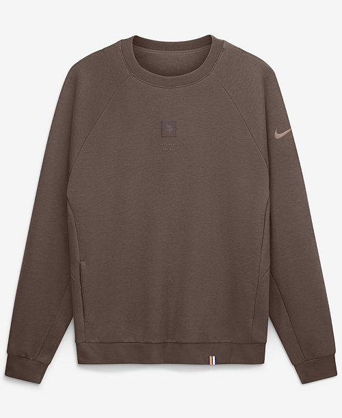 Men's Brown Minnesota Vikings Full Defense Dri-FIT Primary Sweatshirt