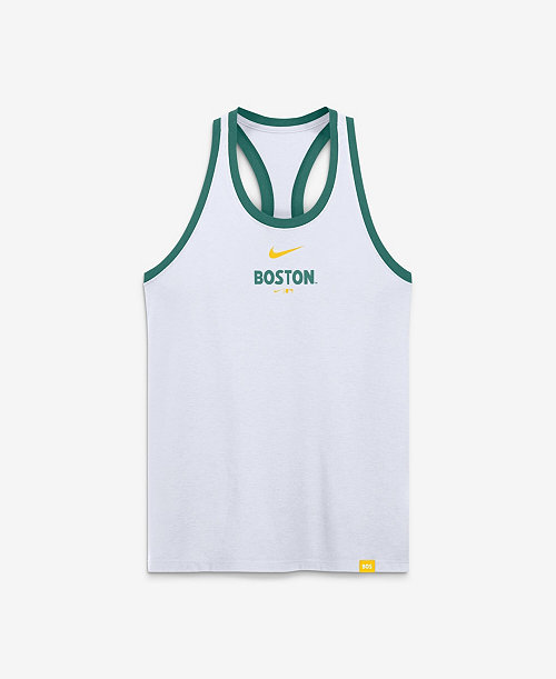 Women's White Boston Red Sox City Connect Script Tri-Blend Dri-FIT Tank Top