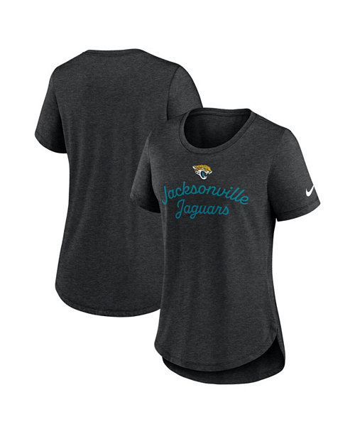 Women's Black Jacksonville Jaguars Script Tri-Blend T-Shirt