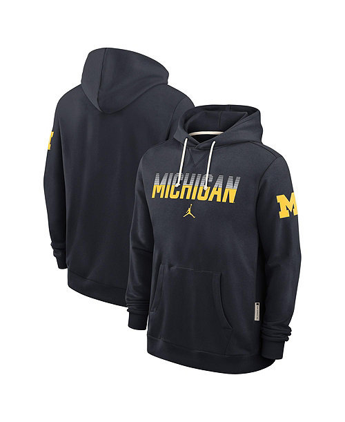 Men's Navy Michigan Wolverines 2026 Sideline Standard Issue Dri-FIT Hoodie