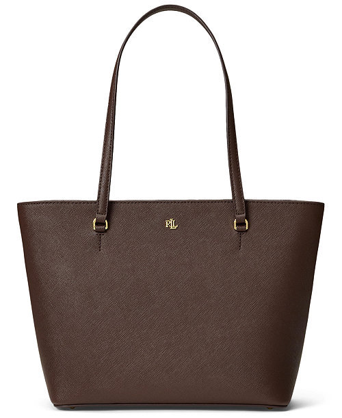 Crosshatch Leather Medium Karly Shopper Tote Handbag