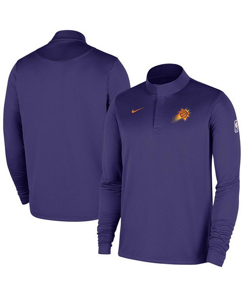 Men's Purple Phoenix Suns 2025/26 Authentic Coaches Quarter-Zip Dri-Fit Sweatshirt