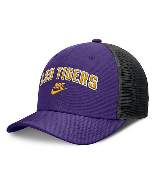 Men's Purple/Black LSU Tigers Legacy Arch Rise Performance Trucker Adjustable Hat