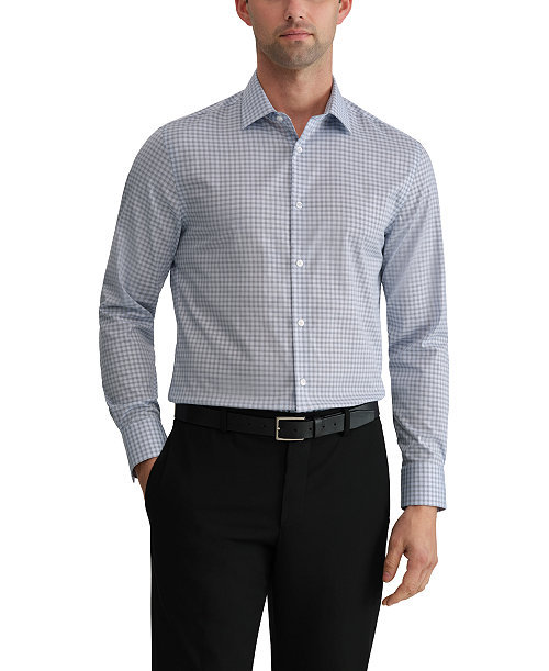Men's Refined Cotton Stretch Shirt, Slim Fit